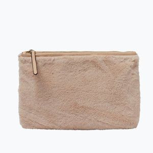 JULES KAE - Jen Fur Pouch - Dusty Nude